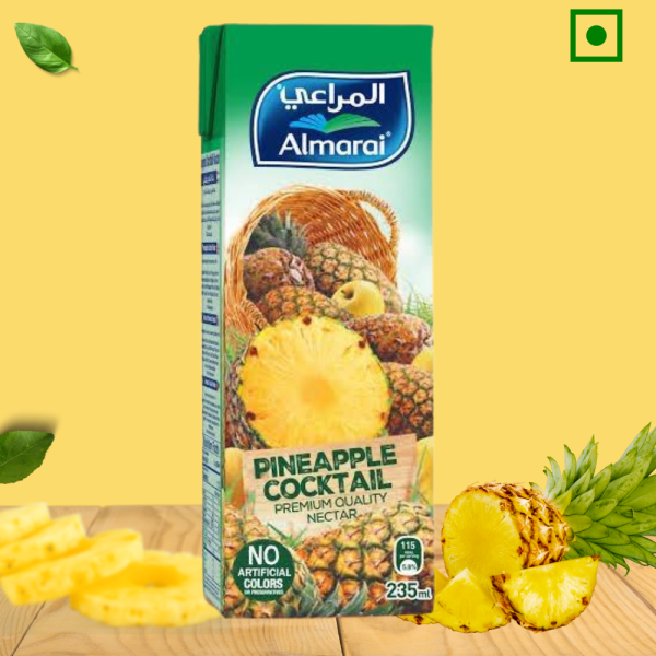 Almarai Pineapple Cocktail Nectar Juice, 235ml